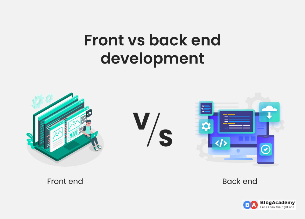 front end vs back end development