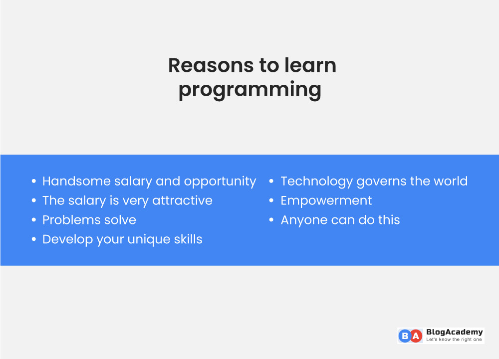 Why Should We Learn Programming