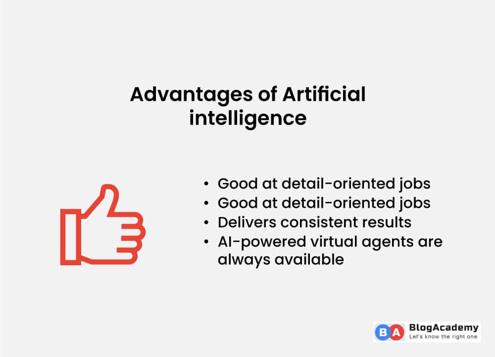Artificial intelligence Advantage