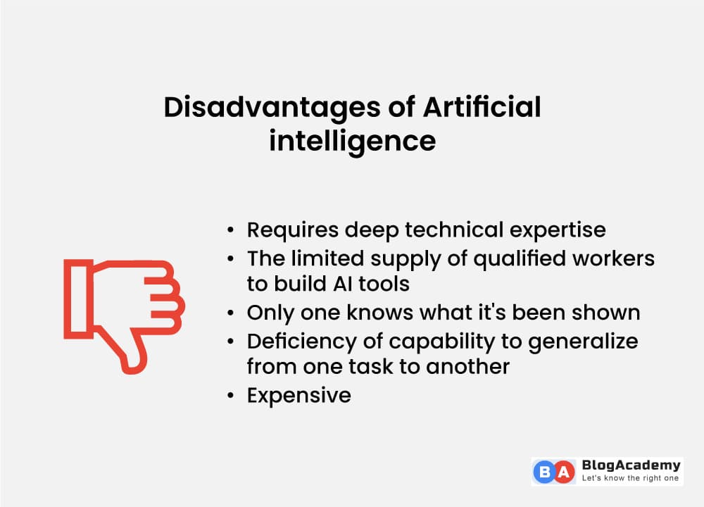 Disadvantage of AI
