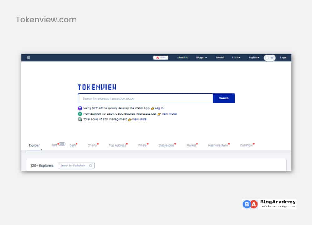 Tokenview is a relatively new addition to the Bitcoin Blockchain Explorer toolbox
