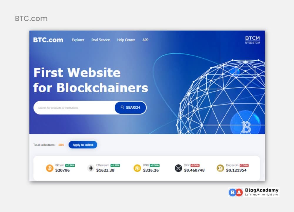 BTC.com has additional features