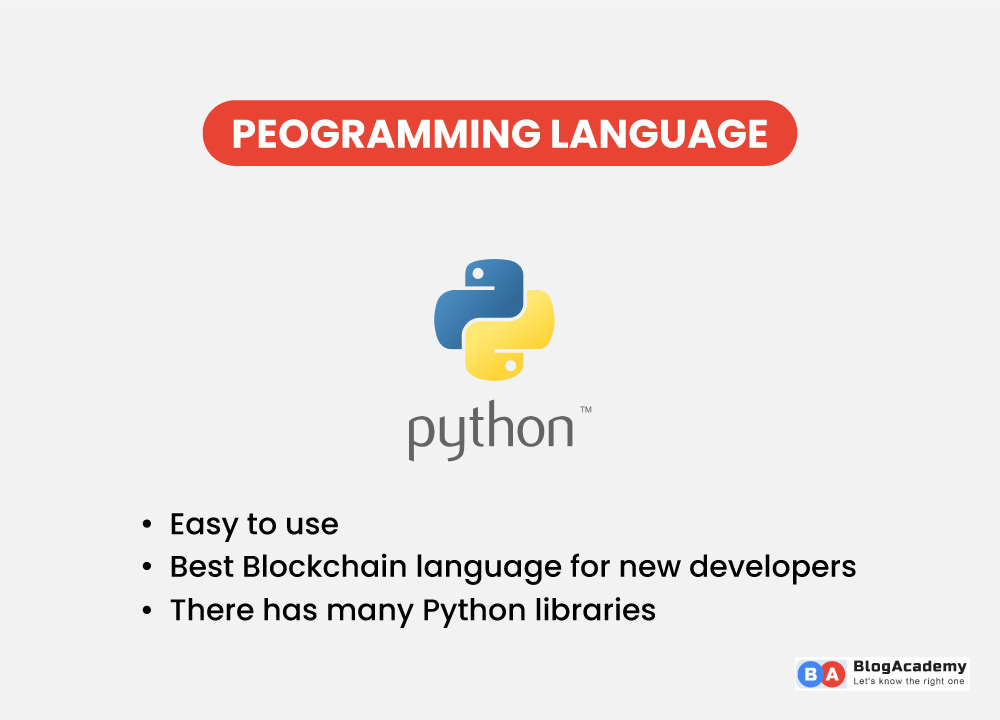 Python is the Best Blockchain language for new developers