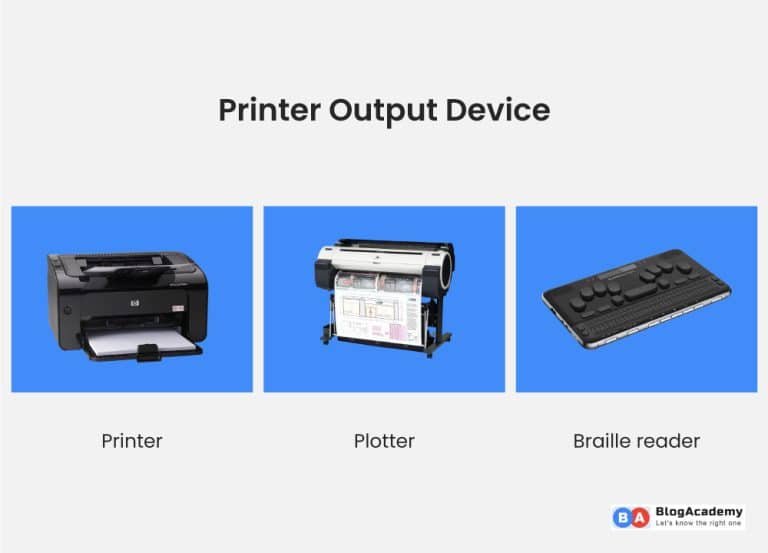 What is output device in computer and its types - Blog Academy