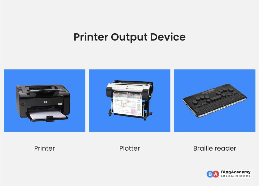 What is output device in computer and its types Blog Academy