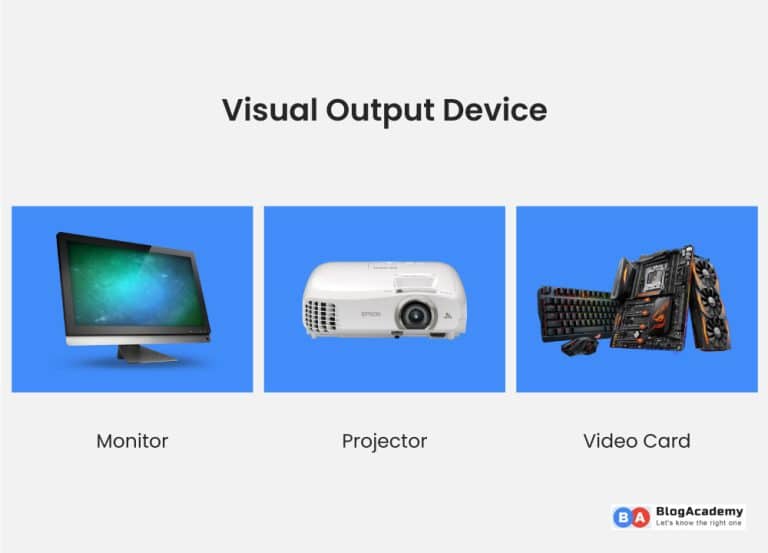 What is output device in computer and its types - Blog Academy