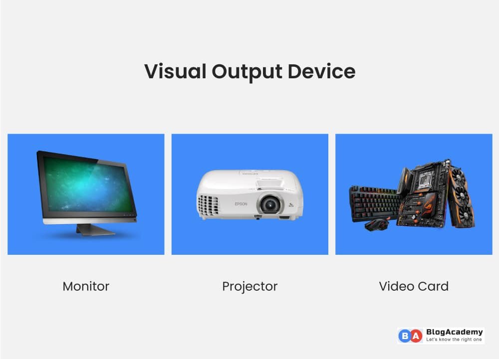 What is output device in computer and its types - Blog Academy