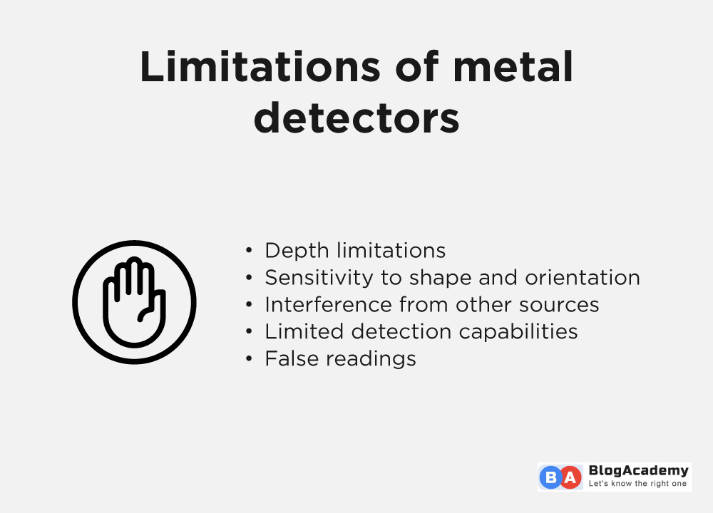 Limitations of metal detectors