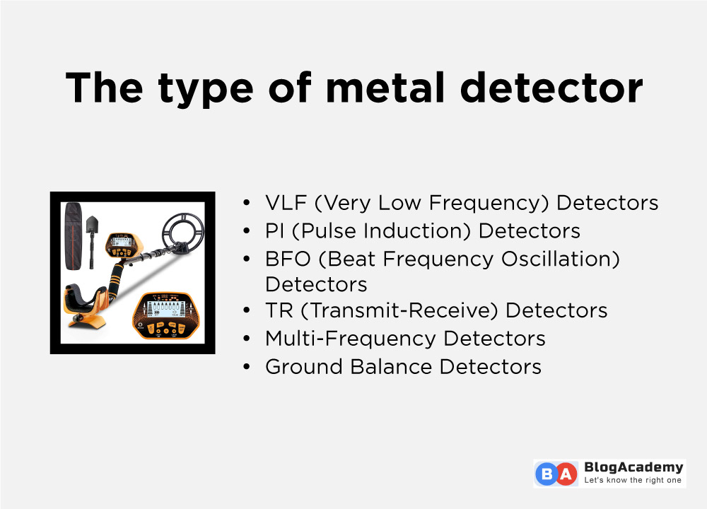 The type of metal detector