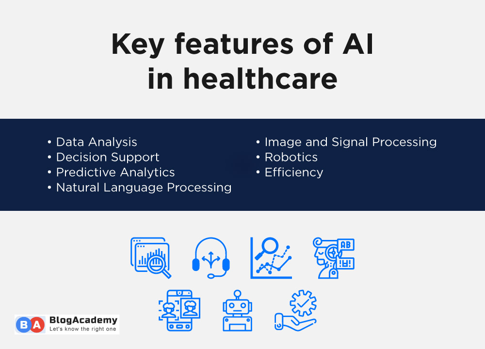 key features of AI in healthcare