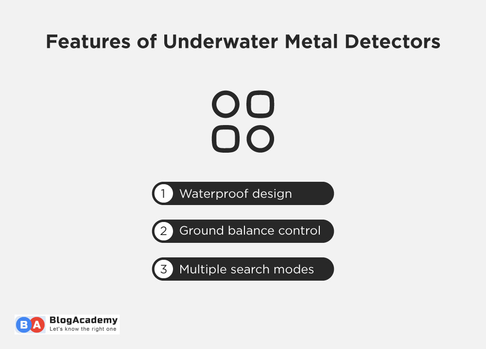 Features of Underwater metal detectors