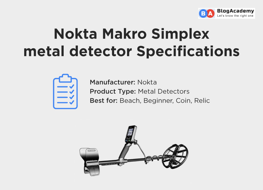 Nokta Makro metal detector Specifications