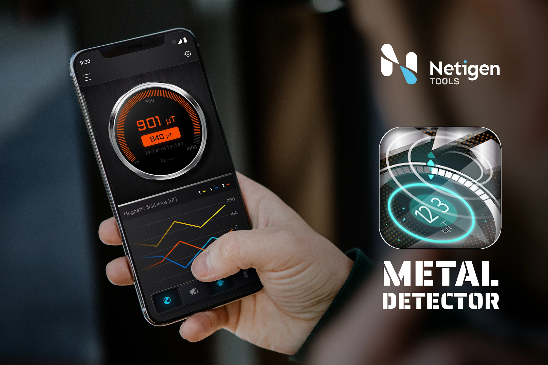Metal Detector by Netigen Tools