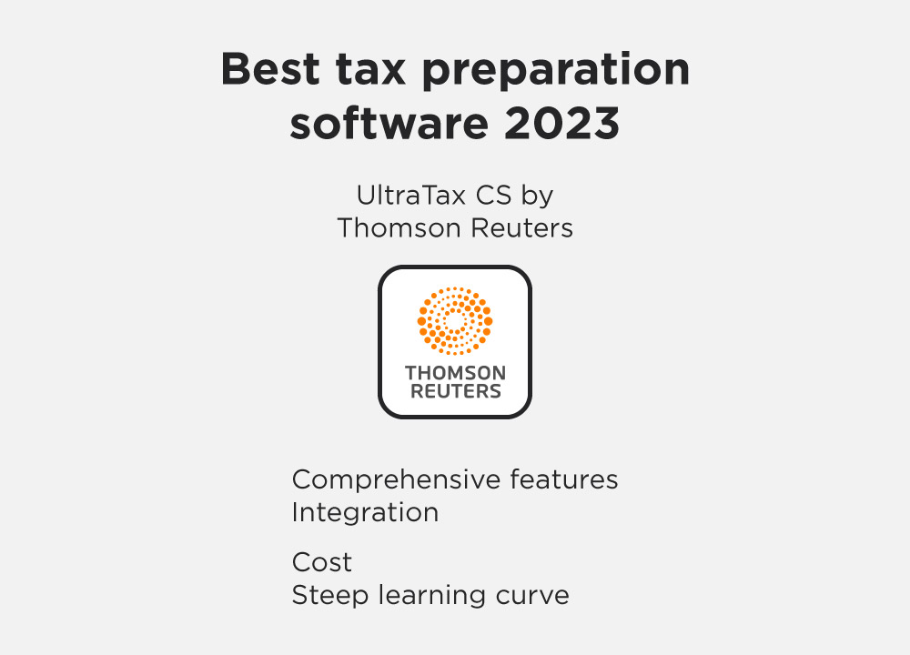 Best tax preparation software UltraTax CS