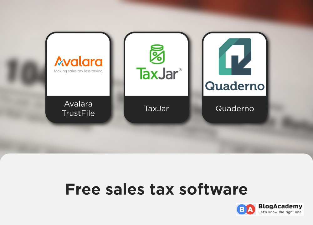  free sales tax software options