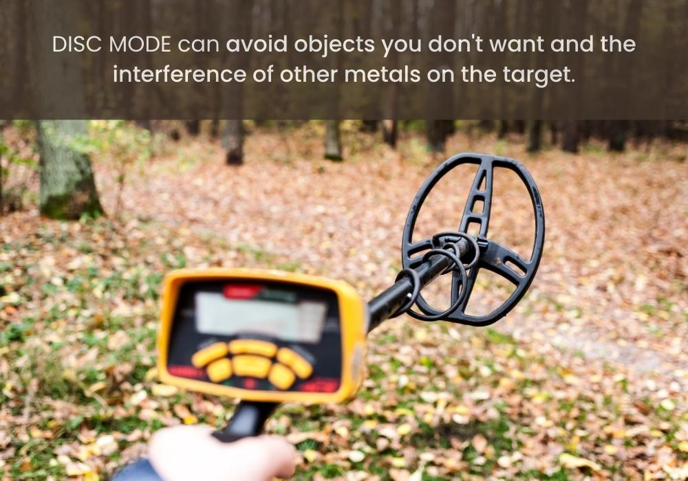 What does disc and notch mean on a metal detector