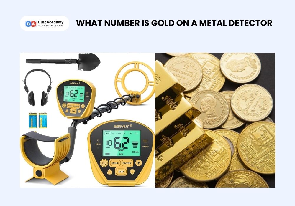 What number is gold on a metal detector